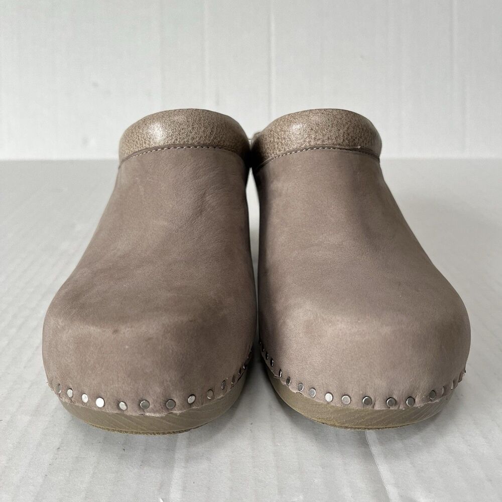 Dansko Sammy Clogs Womens Slip On Comfort Open Heel Casual Shoes Nubuck Leather - Picture 8 of 13
